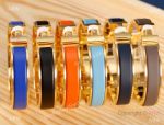 AAA Replica Hermes Clic H Bracelet Matte Enamel Gold Hardware Jewelry